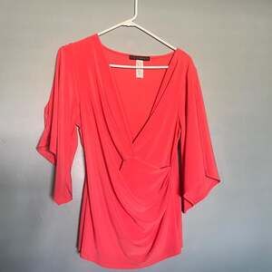 Bianco Women's Red and Pink Blouse